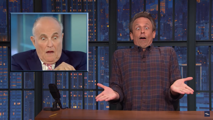 Seth Meyers Rips Apart An 'Inebriated' Rudy Giuliani